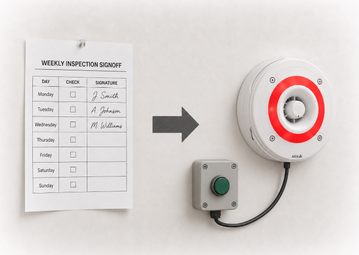 The Axis strobe lights can be made intelligent with the FixedIT Data Agent